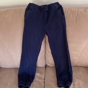 Old Navy navy blue linen blend jogger pants size 10-12